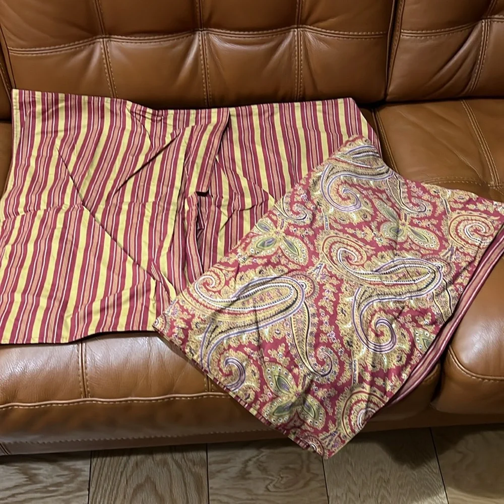 Ralph Lauren Edmonton Paisley Pillow Shams 26”x20”